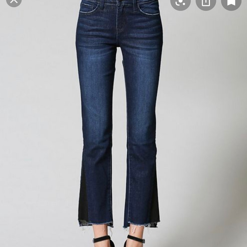 Flying Monkey Cropped Flare Jeans from Express